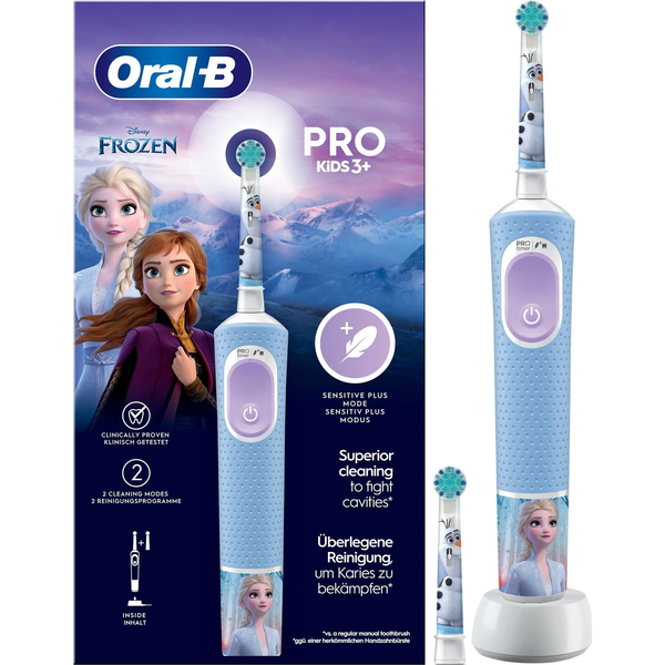 Oral-B Pro Kids Barn Roterende, pulserende tandbørste Lyse Blå