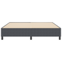 Boxspring Ágy Sötétszürke Szuper King Kordbársonyos Anyag