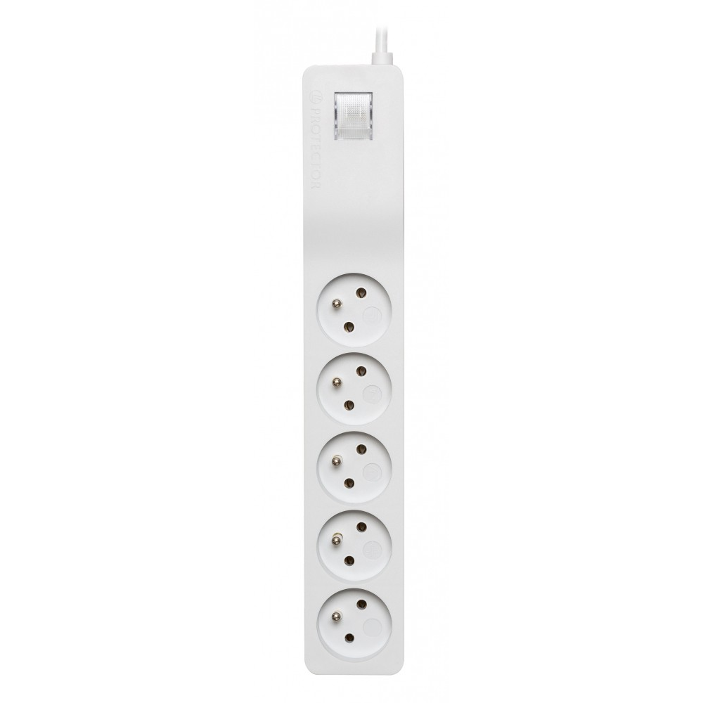 Lestar ZX510G-AK 3.0M 5 aljzatos túlfeszültség védő - elosztó 3m - Fehér (1966006394)