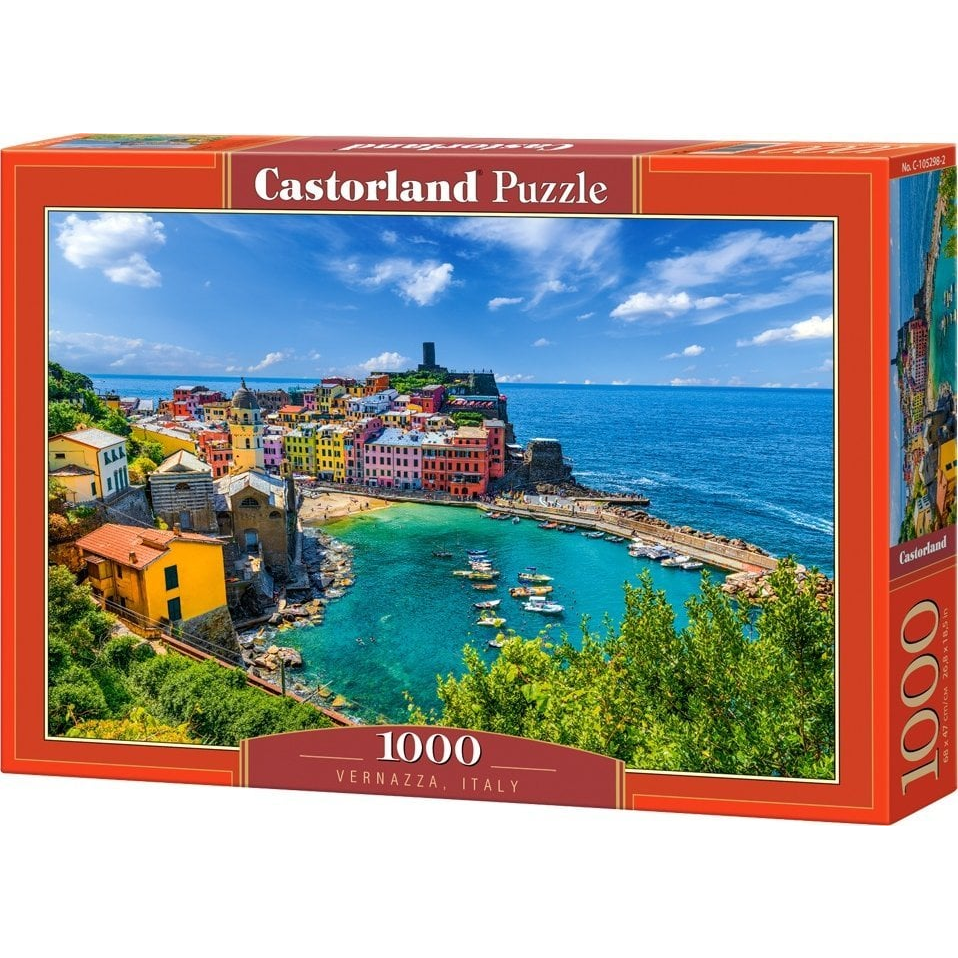 Castorland 1000 Db-Os Puzzle - Vernazza - Italy (C-105298) (5904438105298)