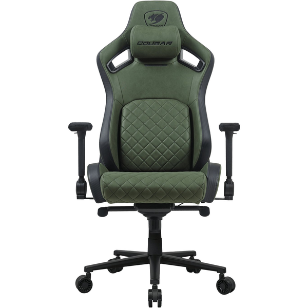 Cougar Defensor S Gaming Szék Army Green PushBack Lumbar Support