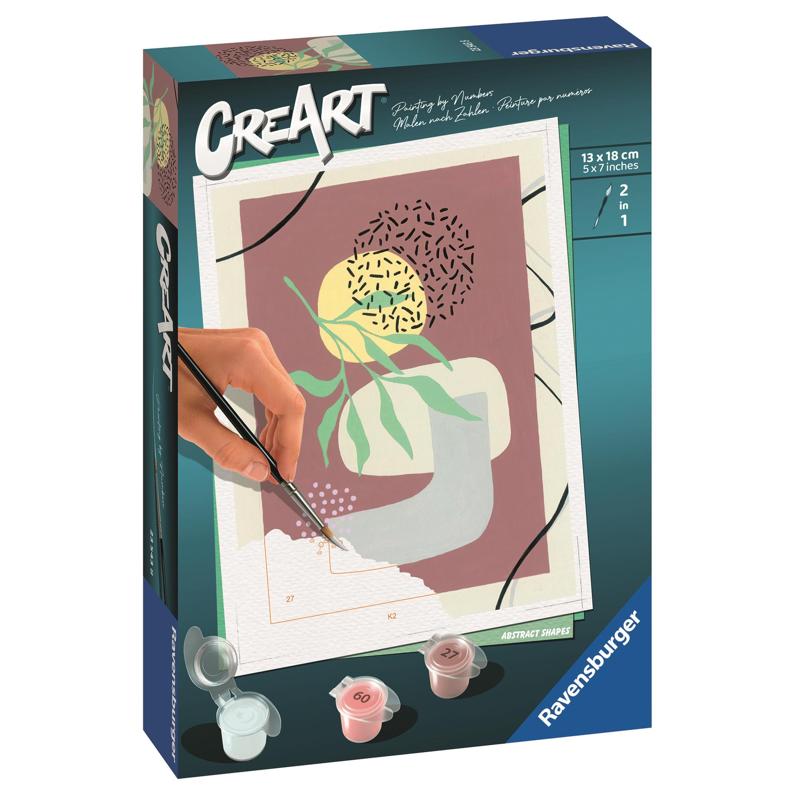 Ravensburger 235438 CreArt Légy boldog: Absztrakt formák (4005556235438)