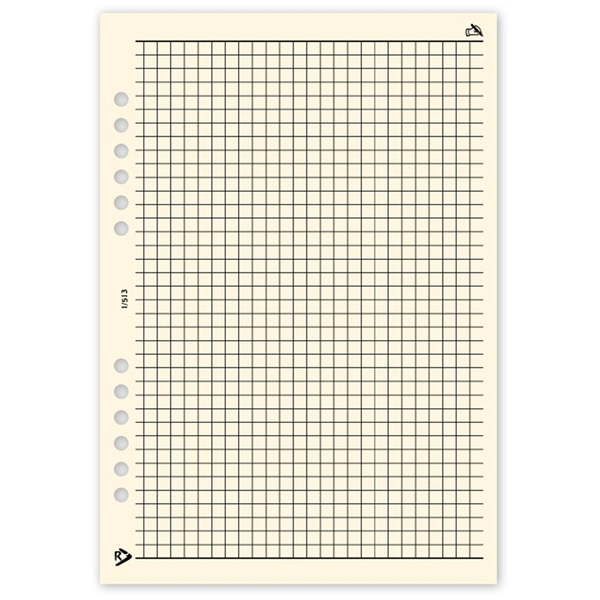 Realsystem 1/513 négyzethálós jegyzet gyűrűs naptár kiegészítő (1513-00)