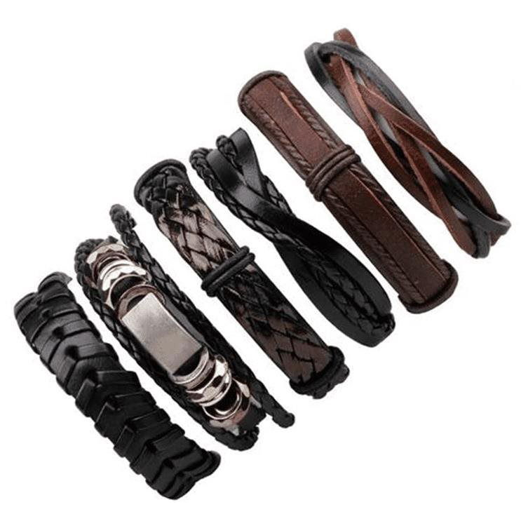 Predator Q1 H2358 bőr karkötő - 6 db (3568)