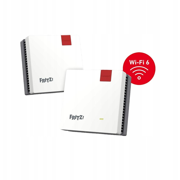 Mesh Set 20003126 mesh-wifi-systeem Dual-band (2.4 GHz / 5 GHz) Wi-Fi 6 (802.11ax) Rood, Wit Intern