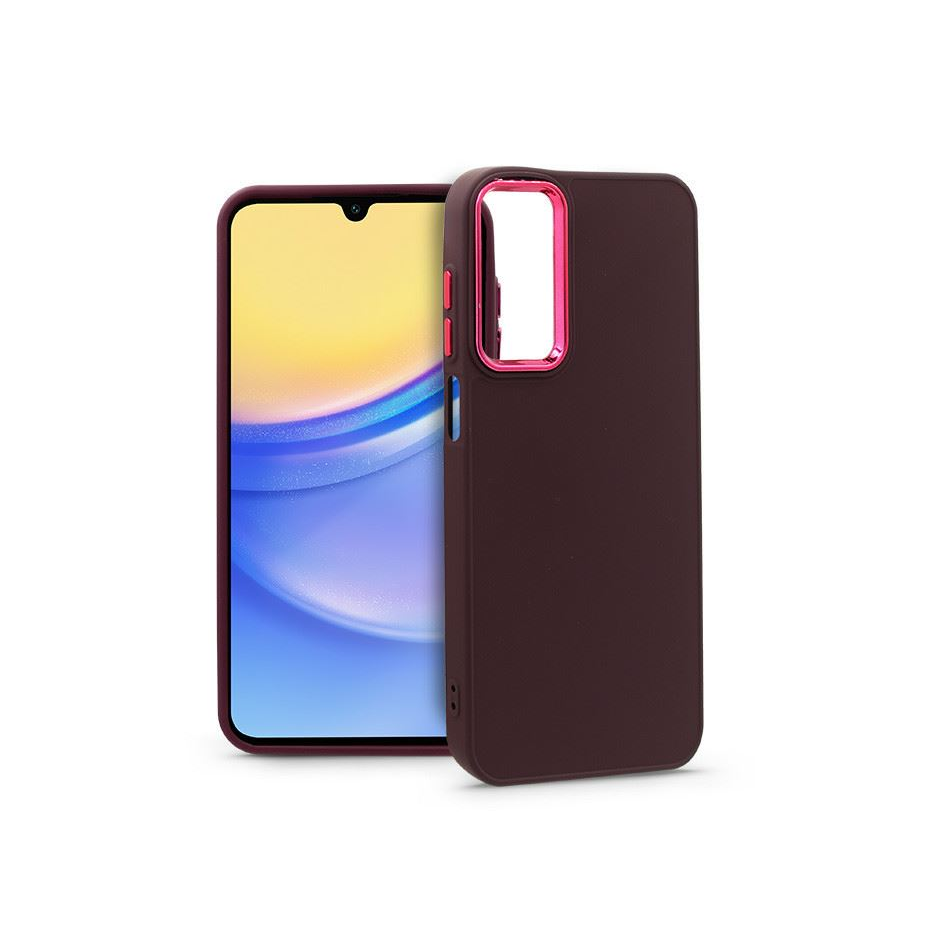 Haffner Frame Samsung A155 Galaxy A15 4G/Galaxy A15 5G szilikon tok bíbor (HF240249) (HF240249)