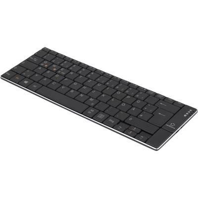 Bluetoothos billentyűzet, tölthető, fekete, Renkforce RF-DS-SLIMBT (RF-4749657)