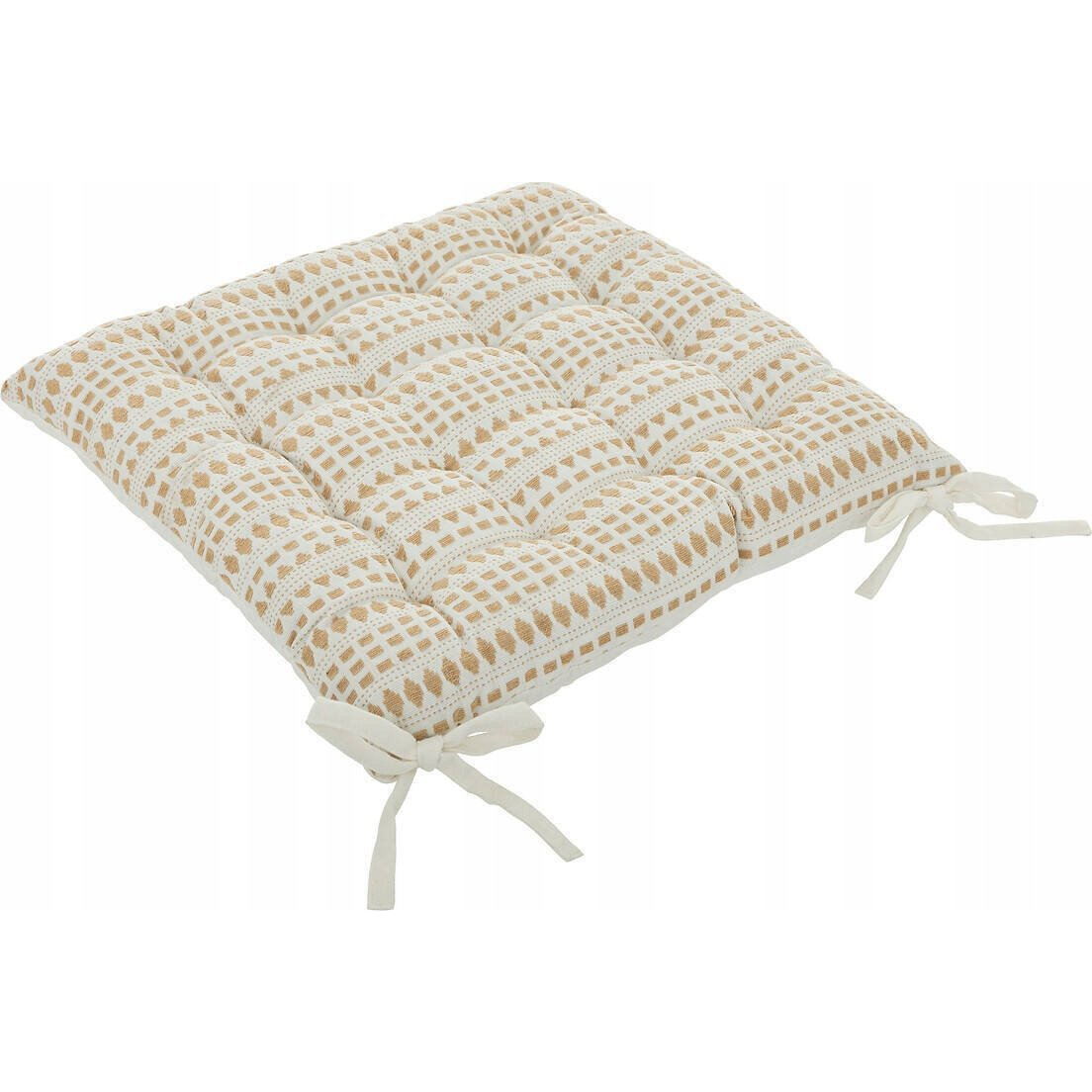 Funda De Silla De Algodón 38x38cm Lino Beige