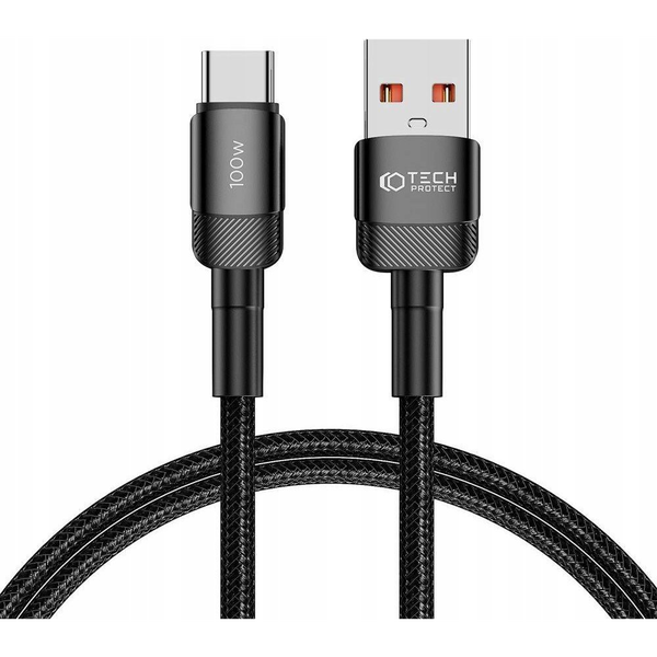 Kábel Tech-protect USB - USB typ C 1 m čierny