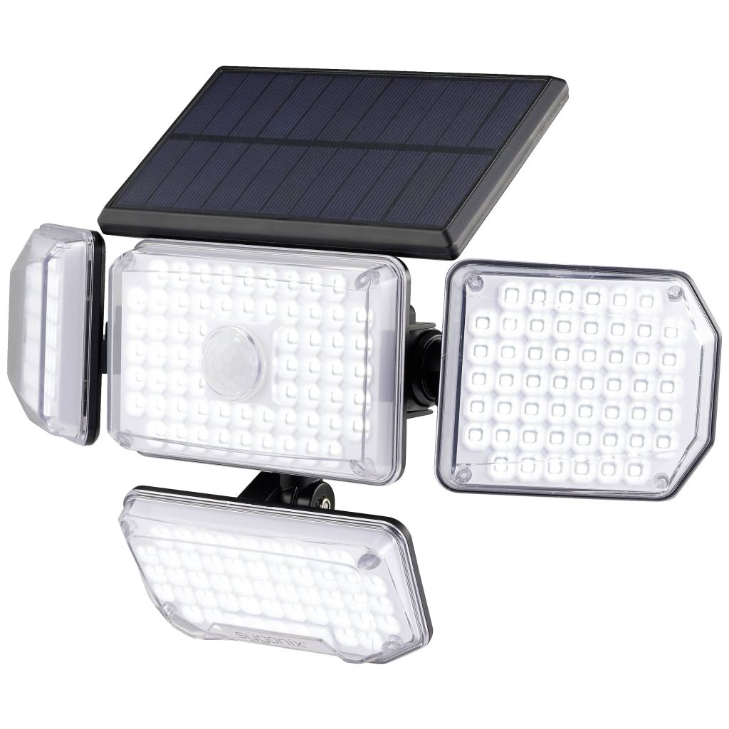 Sygonix napelemes fali lámpa fekete (SY-5626568) (SY-5626568)