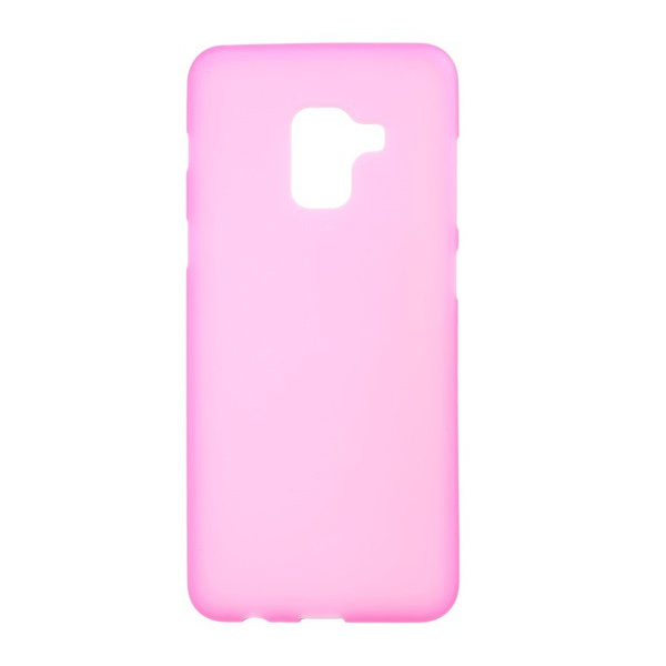 Szilikon telefonvédő (matt) RÓZSASZÍN [Samsung Galaxy A8 Plus (2018) SM-A730F] (5996457745159)