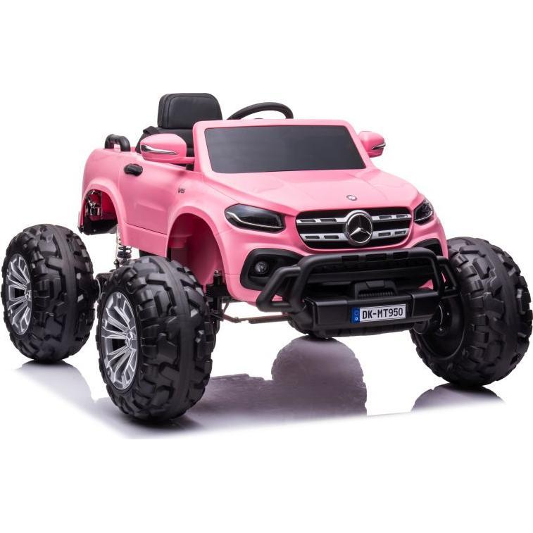 Mercedes DK-MT950 4x4 12 V Elektromos Kisautó 9828 - LCD Kijelzővel, Nyitható Ajtókkal, Szülői Távirányítóval, Rózsaszín (9828-uniw)