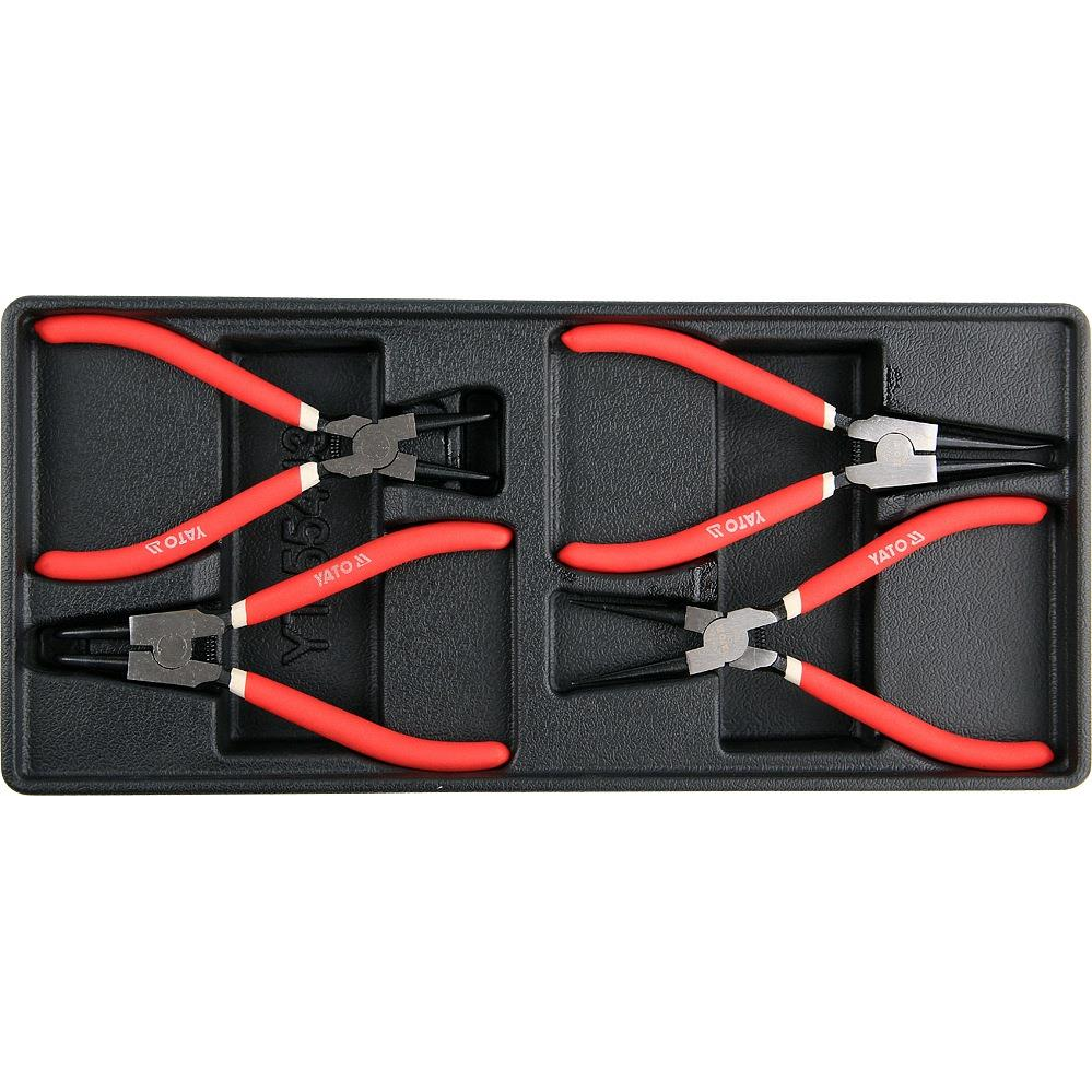 YATO Fiókbetét - Seeger fogó, 4 db, CrV (5906083554438)