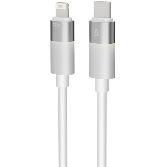 AVAX USB 2.0 Type C Lightning Töltő/adat Fehér 1m CB314