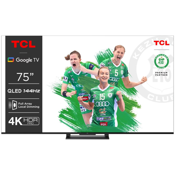 Televizor TCL QLED 75C745, 189 cm, Smart Google TV, 4K Ultra HD, 100 Hz, Clasa G (Model 2023)