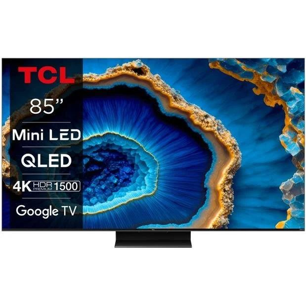 TCL C80 Series 85C805 телевизор 2,16 м (85") 4K Ultra HD Smart TV Wi-Fi Черен 1500 cd/m²