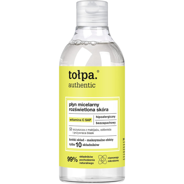 Tołpa Authentic Płyn micelarny - rozświetlona skóra 300ml