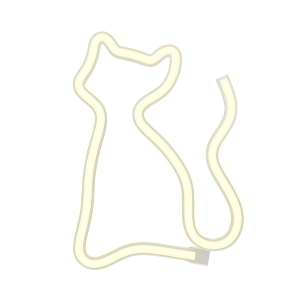 Forever Light Retro falra akasztható USB LED dekorációs lámpa "CICA" - Sárga