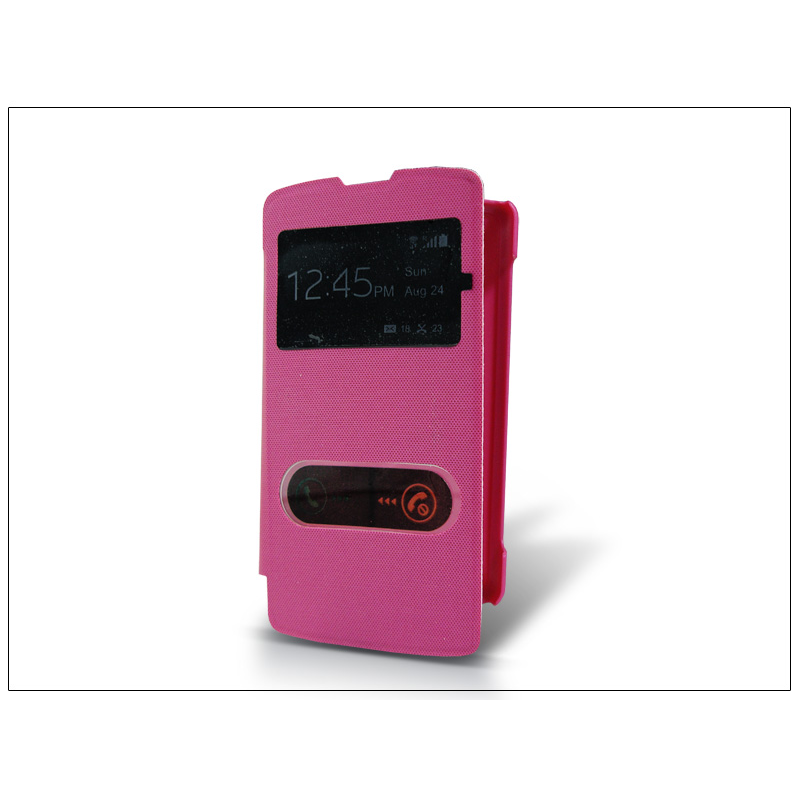 Haffner LG D290N L Fino S-View Flip tok Rózsaszín (PT-2135)