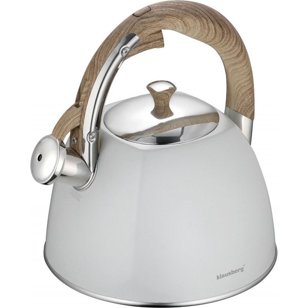 Ceainic tradițional Klausberg cu fluier 3L Gri deschis KB-7500