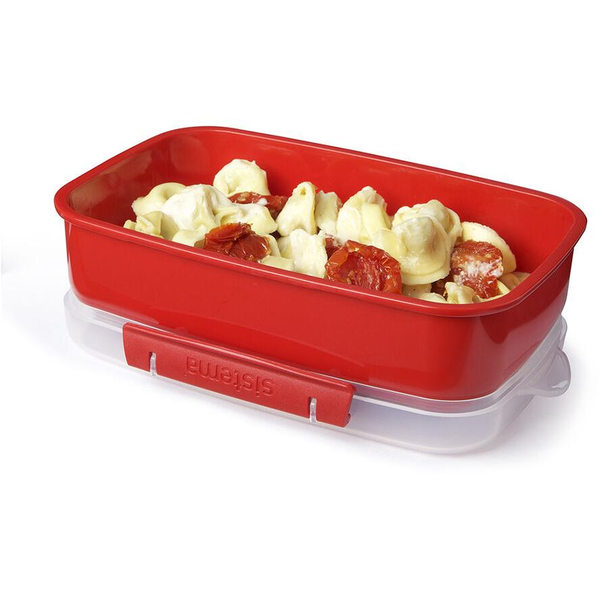 Sistema Mikrowellenbehälter mit Ventil 1,25 l rot (1114)