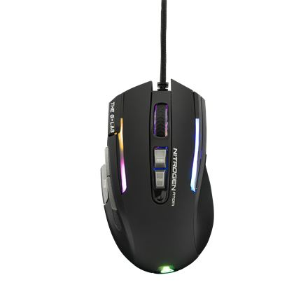 The G-Lab Kult Nitrogen ATOM gaming egér 4800 DPI fekete