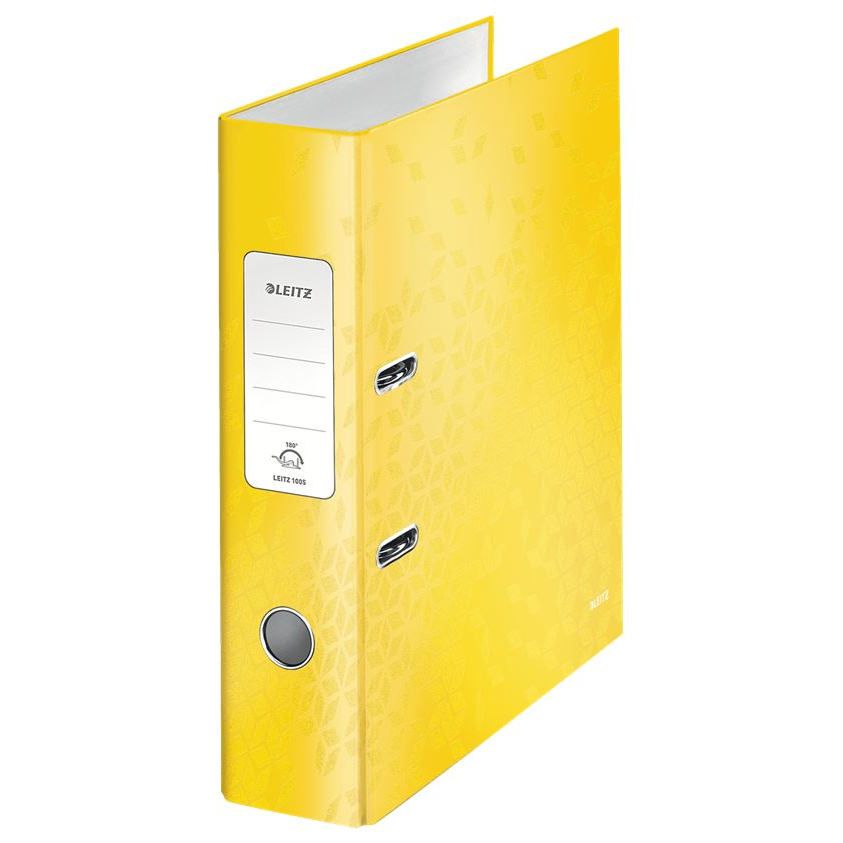 Leitz 180° WOW laminált iratrendező sárga (10050016) (Leitz10050016)