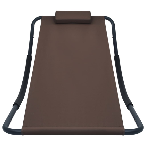 barna acél kerti ágy 200 x 90 cm