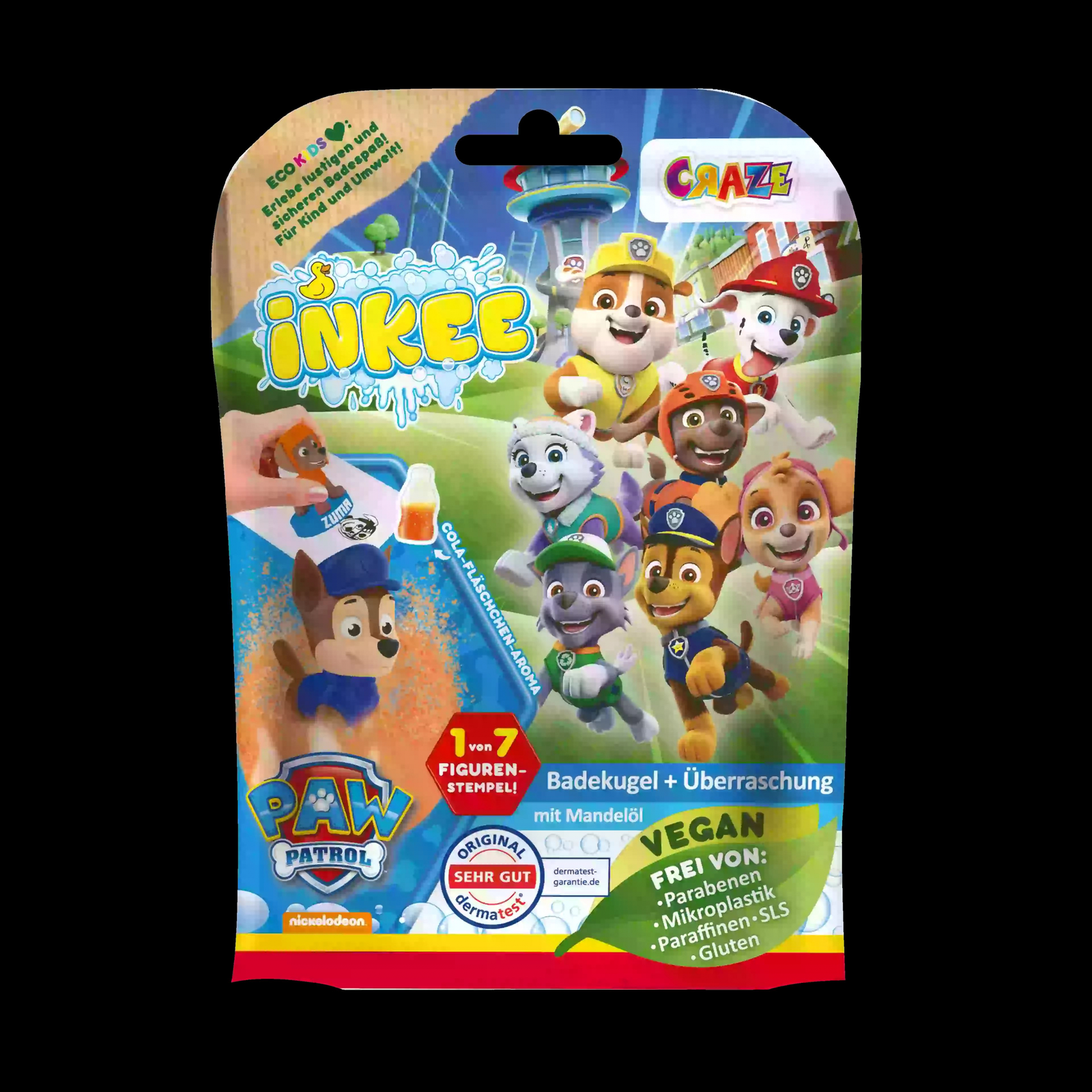 Mancs őrjárat Meglepetés fürdőbomba figurával (43097EN)