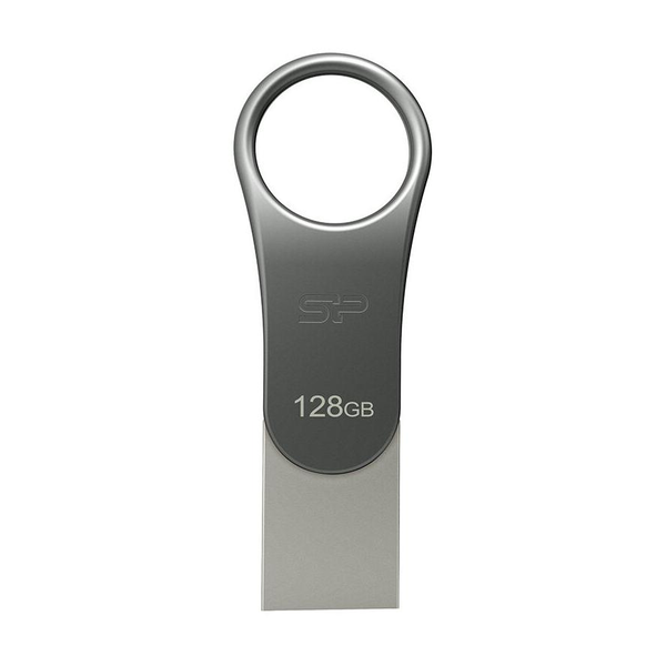 Silicon Power Mobile C80 USB paměť 128 GB USB Type-A / USB Type-C 3.2 Gen 1 (3.1 Gen 1) Titanová