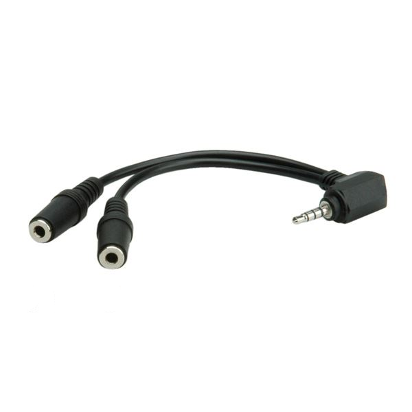 Roline 3.5 mm Stereo Male --> 2x 3.5 mm Stereo Female (11.09.4441-20) (11.09.4441-20)