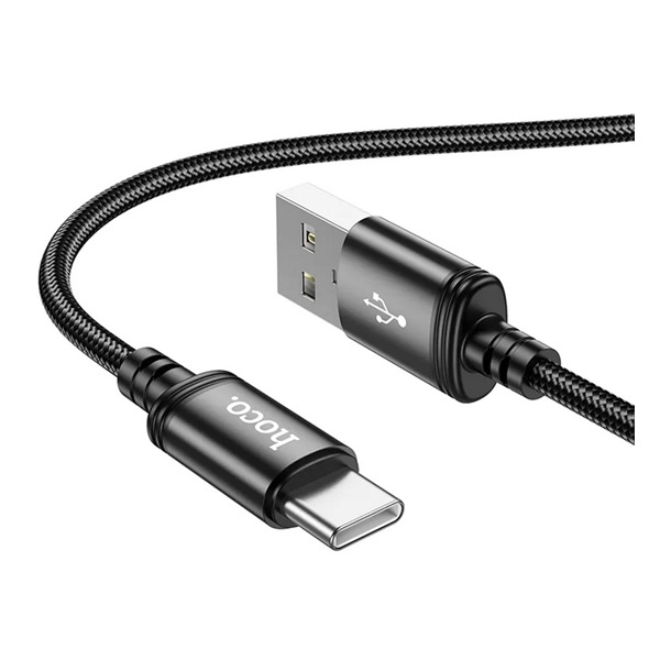 Kábel Hoco USB - USB typ C, 1 m, čierny