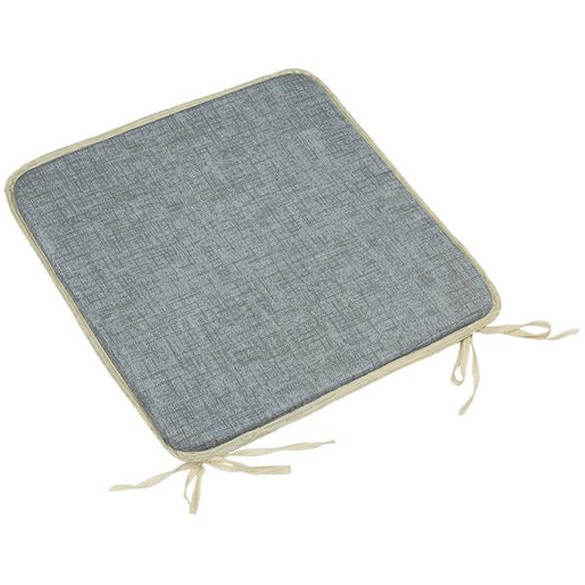 Bellatex seat cushion Lada 34/041, smooth, 40 × 40 cm, light grey Uni (10391)