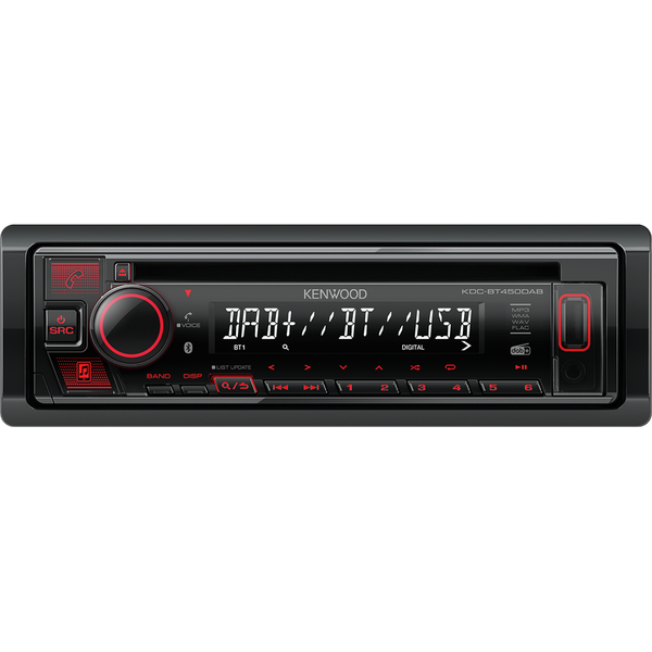 Kenwood KDC-BT450DAB Ricevitore multimediale per auto Nero 50 W Bluetooth