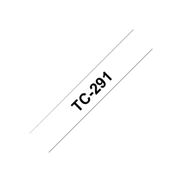 Brother TC-291 címkéző szalag Fehéren fekete