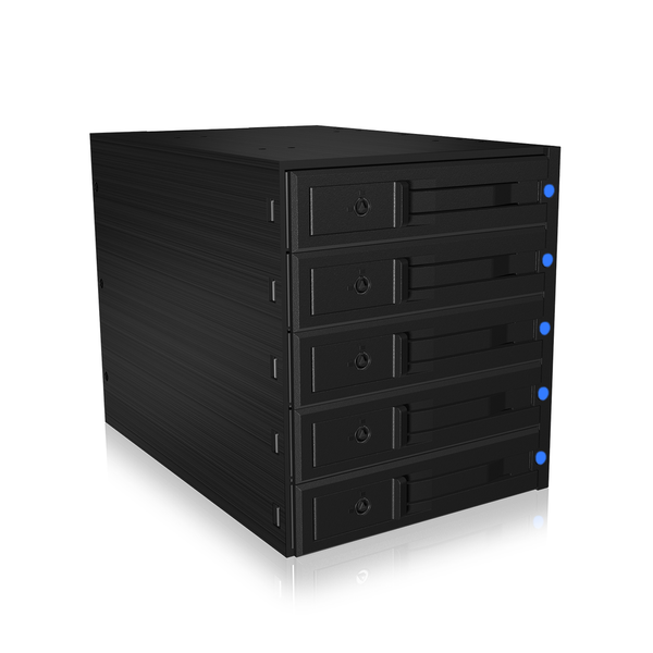 ICY BOX IB-575SSK-12G 8,89 cm (3.5") Motherboard Sort