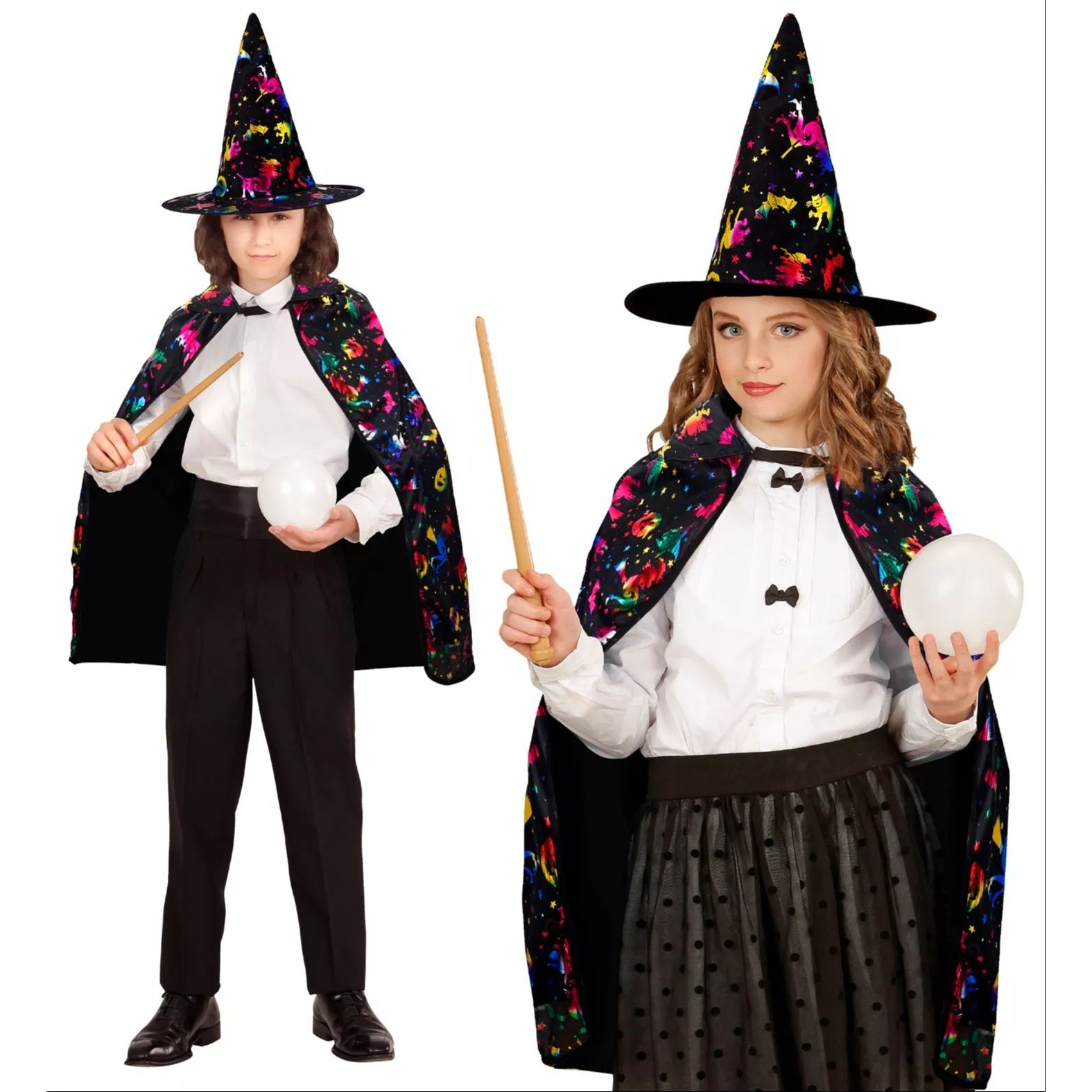 Widmann Varázsló köpeny és kalap gyerek jelmez - 70 cm (05936)