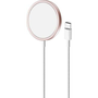 ND38_CUSBCMAG1ROSE Магнитен кабел за зареждане Puro USB-C Magsafe ? 15W индукционно безжично зарядно устройство (розово)