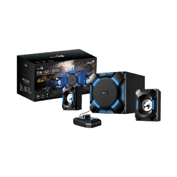 Genius reproduktory GX GAMING SW-G2.1 1200, 2.1, 36W,