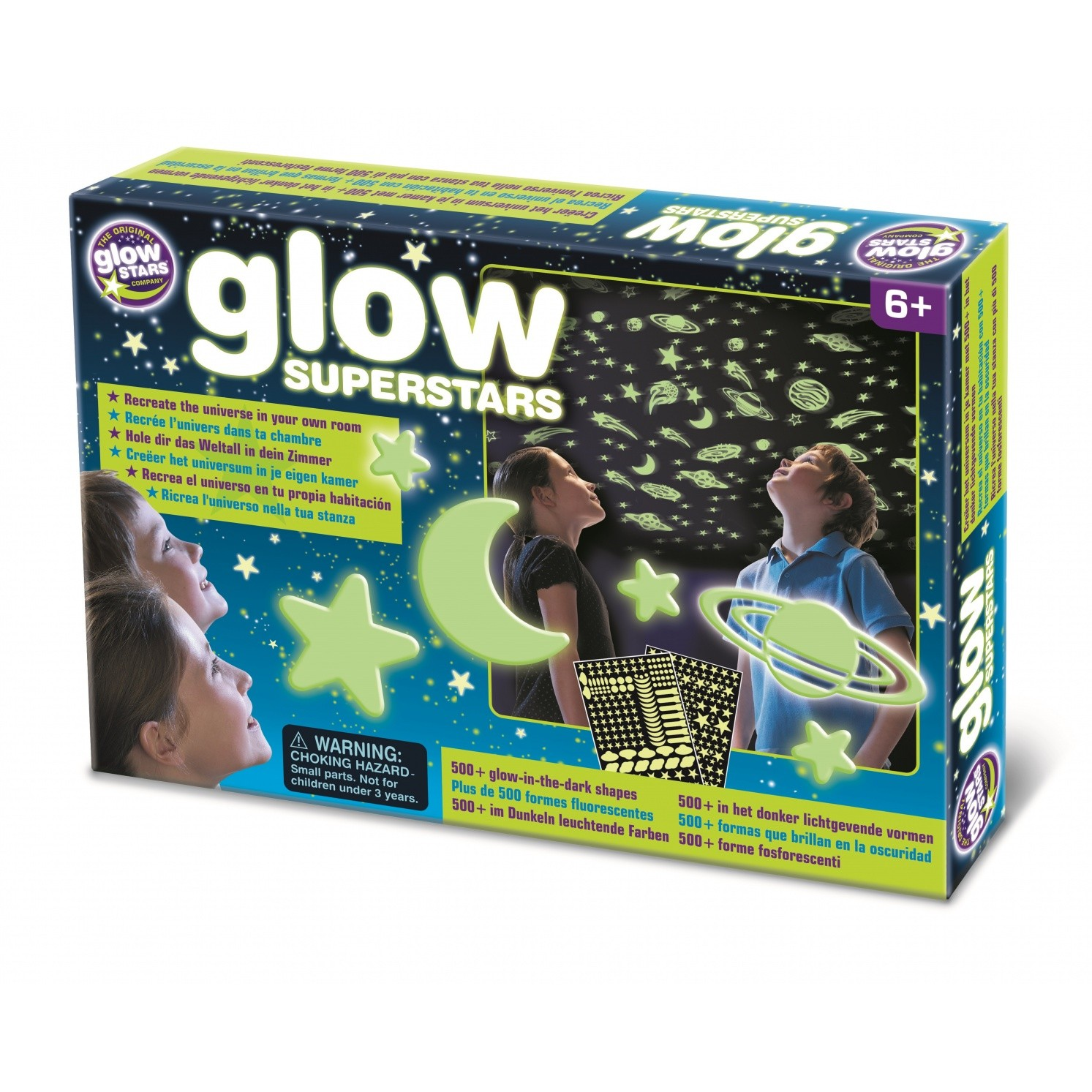 Fluoreszkáló szupercsillag falmatrica (B8800)