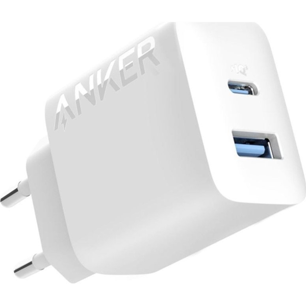 Anker USB-A / USB-C Hálózati Töltő Adapter 20W - Fehér