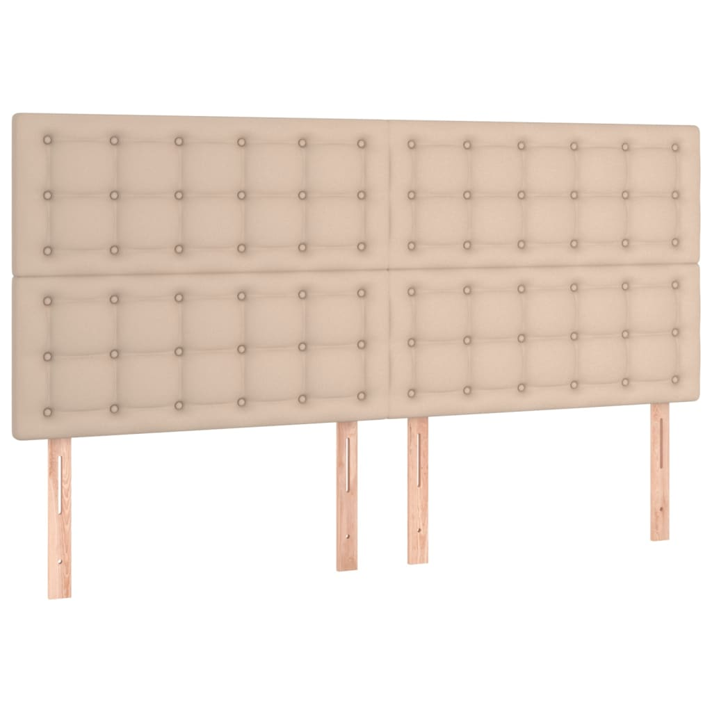 4 db cappuccino színű műbőr fejtámla 90 x 5 x 78/88 cm (3116439)