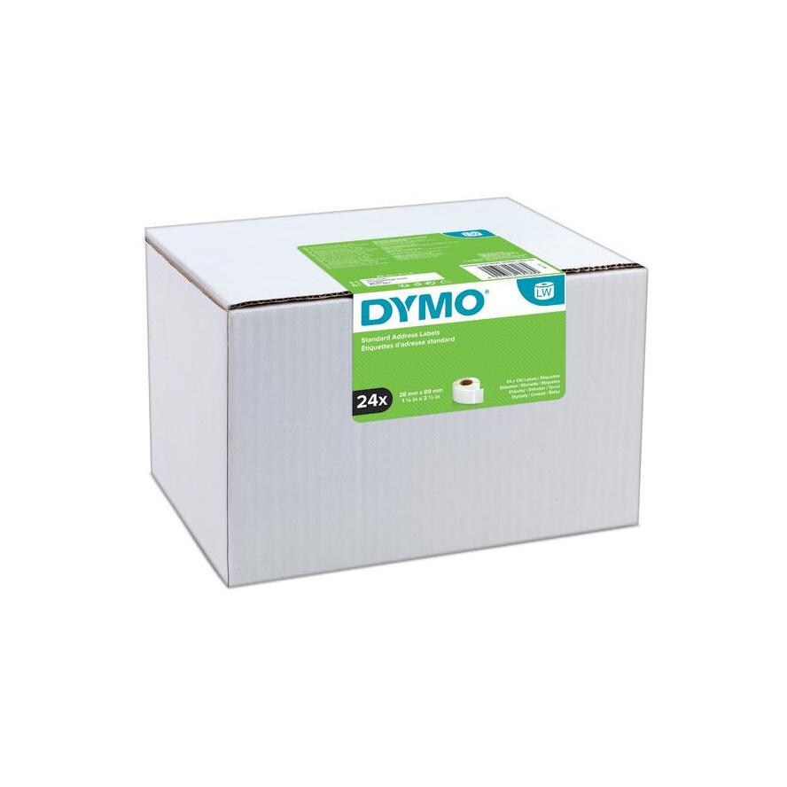 Dymo 722360 28 x 89 mm Öntapadó Cimke hőtranszferes nyomtatóhoz (24 x 130 címke / csomag) (S0722360)