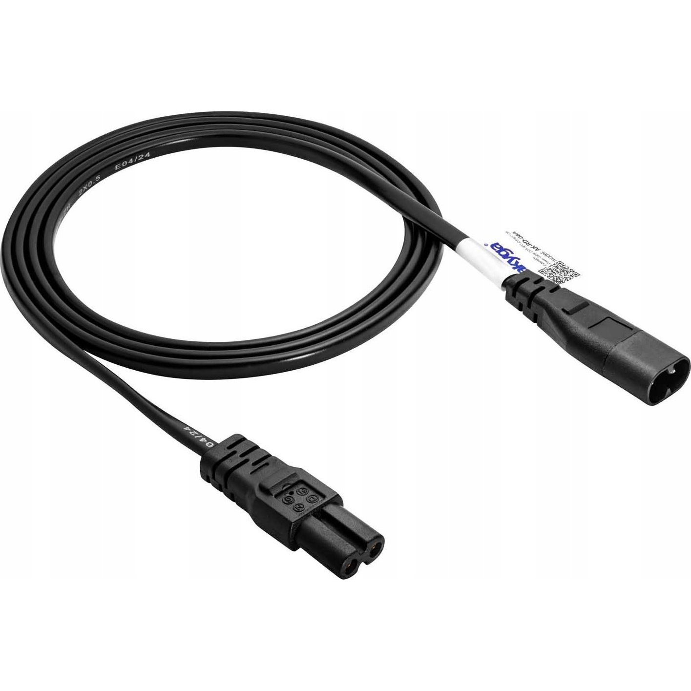 Akyga AK-RD-08A 250V Hálózati tápkábel hosszabbító 1.5m - Fekete (AK-RD-08A)