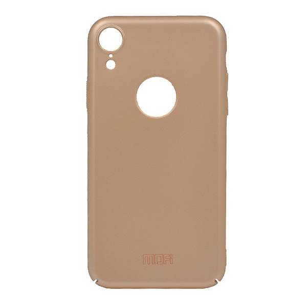 MOFI műanyag telefonvédő (ultravékony, logo kivágás) ARANY [Apple iPhone XR 6.1] (5996457826759)