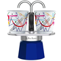 Bialetti mini Express Kandinsky 2 személyes kotyogós kávéfőző szett (1407)