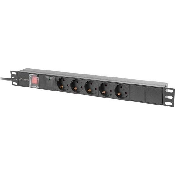Lanberg PDU-05F-0200-BK 1U 19