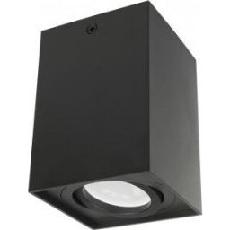 Lámpara De Techo Casquillo Gu10 Negro Angular