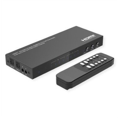 VALUE HDMI Mátrix 4x2 4K 60Hz távirányítóval