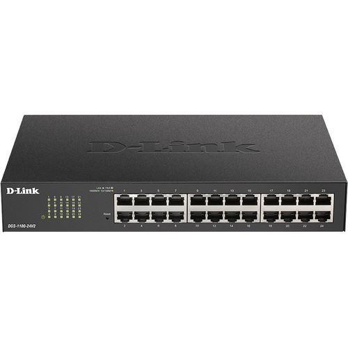 D-Link DGS-1100-26MPV2/E netværksswitch Administreret L2 Gigabit Ethernet (10/100/1000) Strøm over Ethernet (PoE) Sort